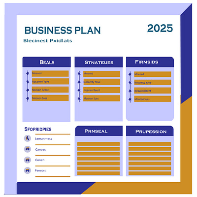 2025 business plan template 2025 art business plan design flayer design graphic design illustrator design template