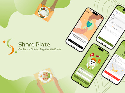 Shareplate: A Solution for Donating Surplus Food from Households app donation figma foodwaste foodwaste solution ios ios app mobile app ui design ui ux design ux design