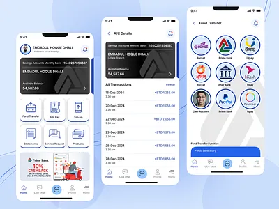 Mobile Banking APP 3d brand identity design branding design graphic design illustration logo logo design modern motion graphics ui ui kit ui templete uiux