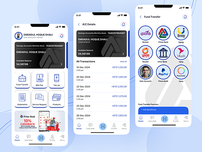 Mobile Banking APP 3d brand identity design branding design graphic design illustration logo logo design modern motion graphics ui ui kit ui templete uiux