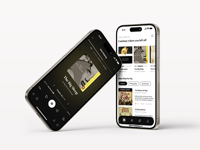 Audiobook Player app audio audiobook book design ios listen literature mobile mobile ui player player ui ui