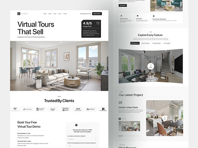 Property virtual tour website design architecture design landing page property real estate virtual tour web design website