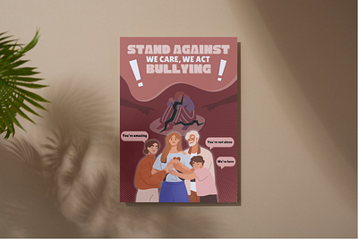 STAND AGAINST BULLYING POSTER awareness bullying graphic design issue poster