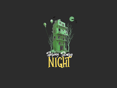 Spring Night T-shirt Design for J Crew graphic design night scary spring t shirt t shirt design