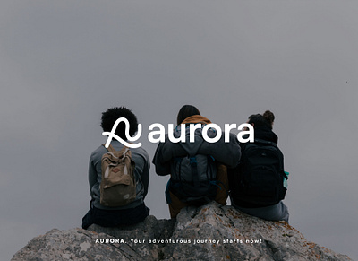 AURORA HORIZONS adventure agency brand identity branding design fun graphic design logo logo design nature tour tourism travel