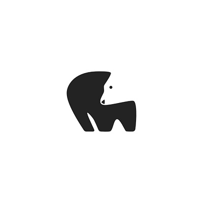 Negative Space Bear Logo Design animal logo bear bear illustration black bear brown bear custom logo design design dynamic flat hand drawn logo illustration logo logo design minimal modern negative space negative space animal negative space logo polar bear symbolic