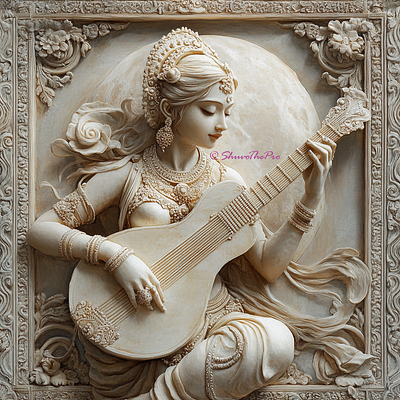 Goddess Saraswati 3d goddess goddess saraswati saraswati