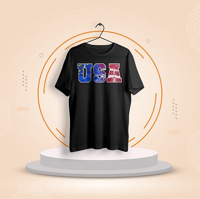 USA Glitter T Shirt Design Vector 200 apparel clothing design graphic illustration tee typography