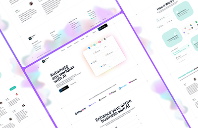 Landing Page Design for Ai tool. ai landing page ui design uiux web design website website design