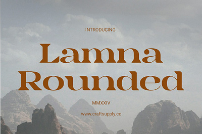 Lamna Rounded classic creative design font lettering logo retro rounded serif typeface