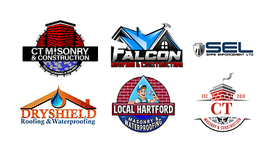 Business Logo branding business logo construction logo dry sheild logo falcon logo graphic design local hartford logo logo masonry logo roofing logo sel logo