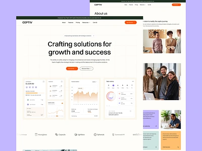 Ceptiv - Technology Website Template admin app branding builtwithtemplate business idea crm platform dashboard design graphics design madeinwebflow madewithwebflow marketing software software development startup technology technology hero technology landing technology landing page technology website webflow