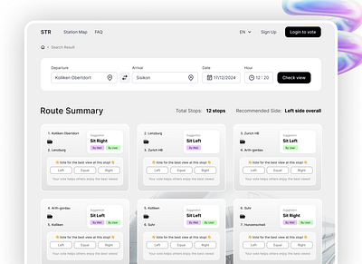STR - Best view on train creative design design greatdesign minimal ui uiuxdesign ux webdesign