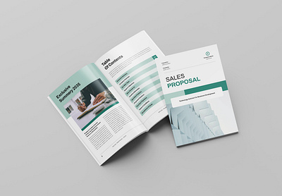 Sales Proposal Template 2025 a4 agency animation branding brochure business creative design graphic design indesign layout marketing proposal sales social media template ui