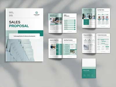 Sales Proposal Template 2025 a4 agency animation branding brochure business creative design graphic design indesign layout marketing proposal sales social media template ui