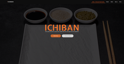 Ichiban: a sushi restaurant UI design branding ui