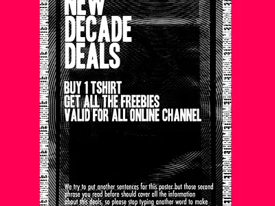 Poster Promo 2 brand bw monochrome poster promo