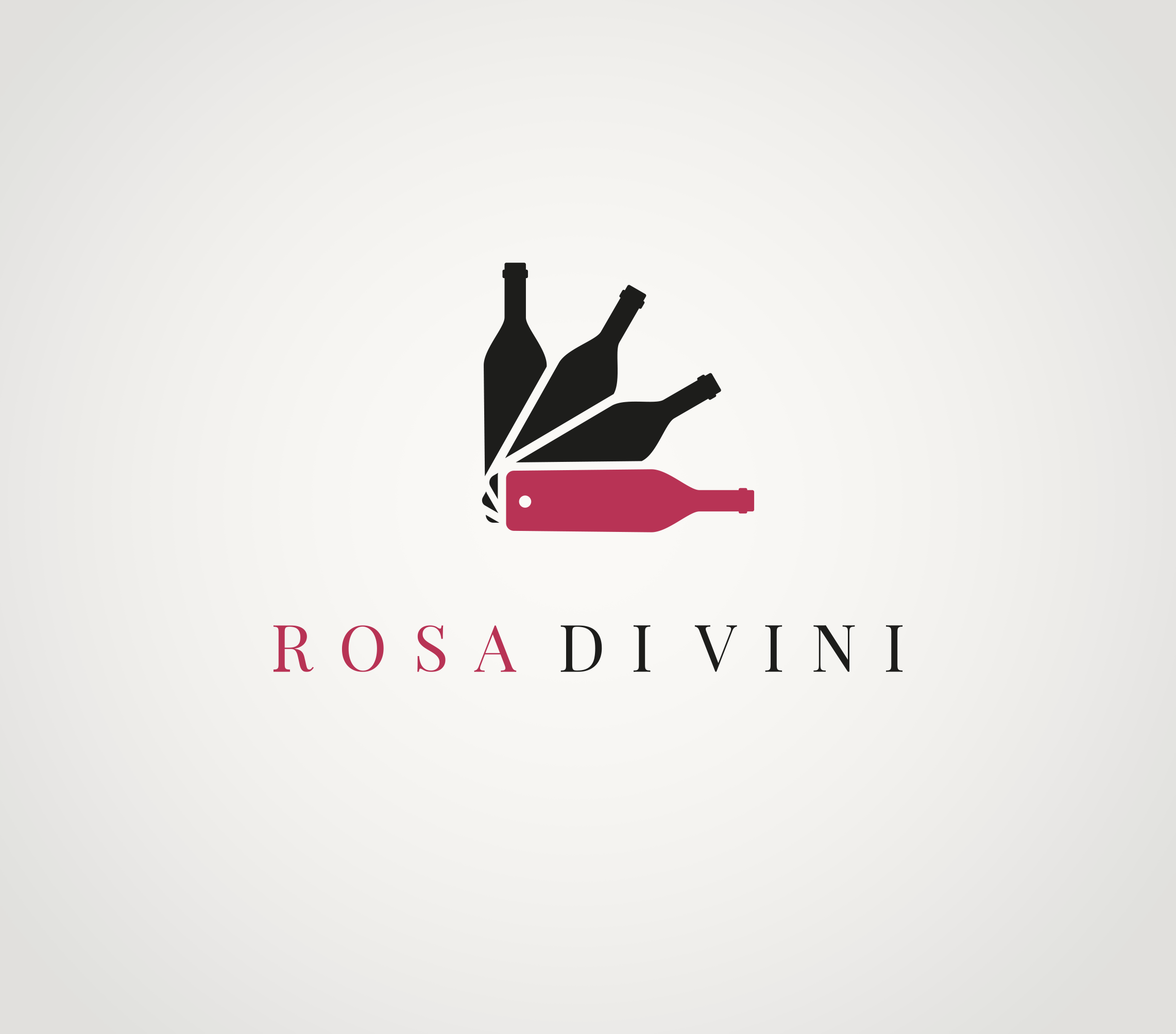 Rosa DiVini - Logo and Brand Identity branding food logo animation logo blog logo design logotype magazine marchio wine