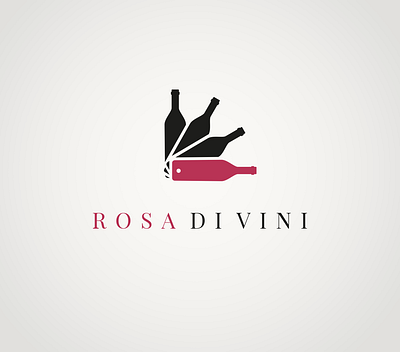 Rosa DiVini - Logo and Brand Identity branding logo animation logo blog logo design logos logotype magazine marchio wine