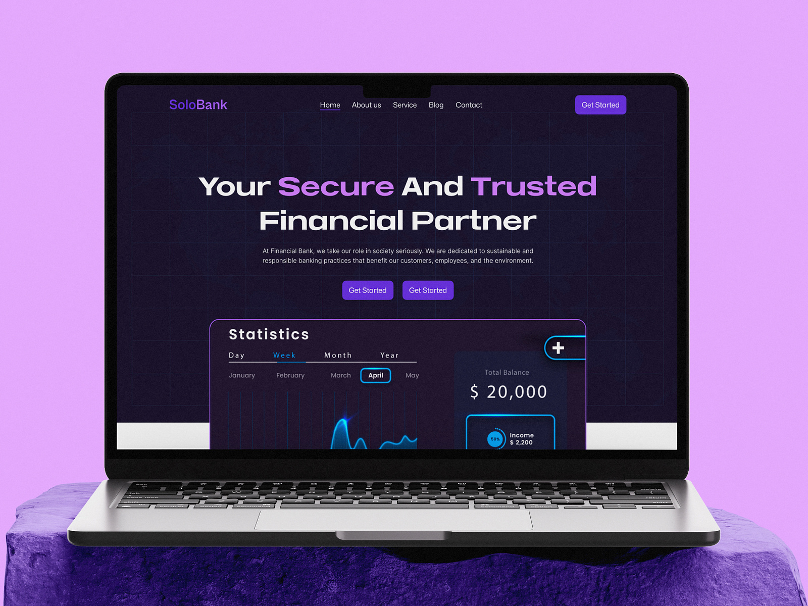 Fintech Landing Page | Banking website | UI/UX Design by Shafiullah ...