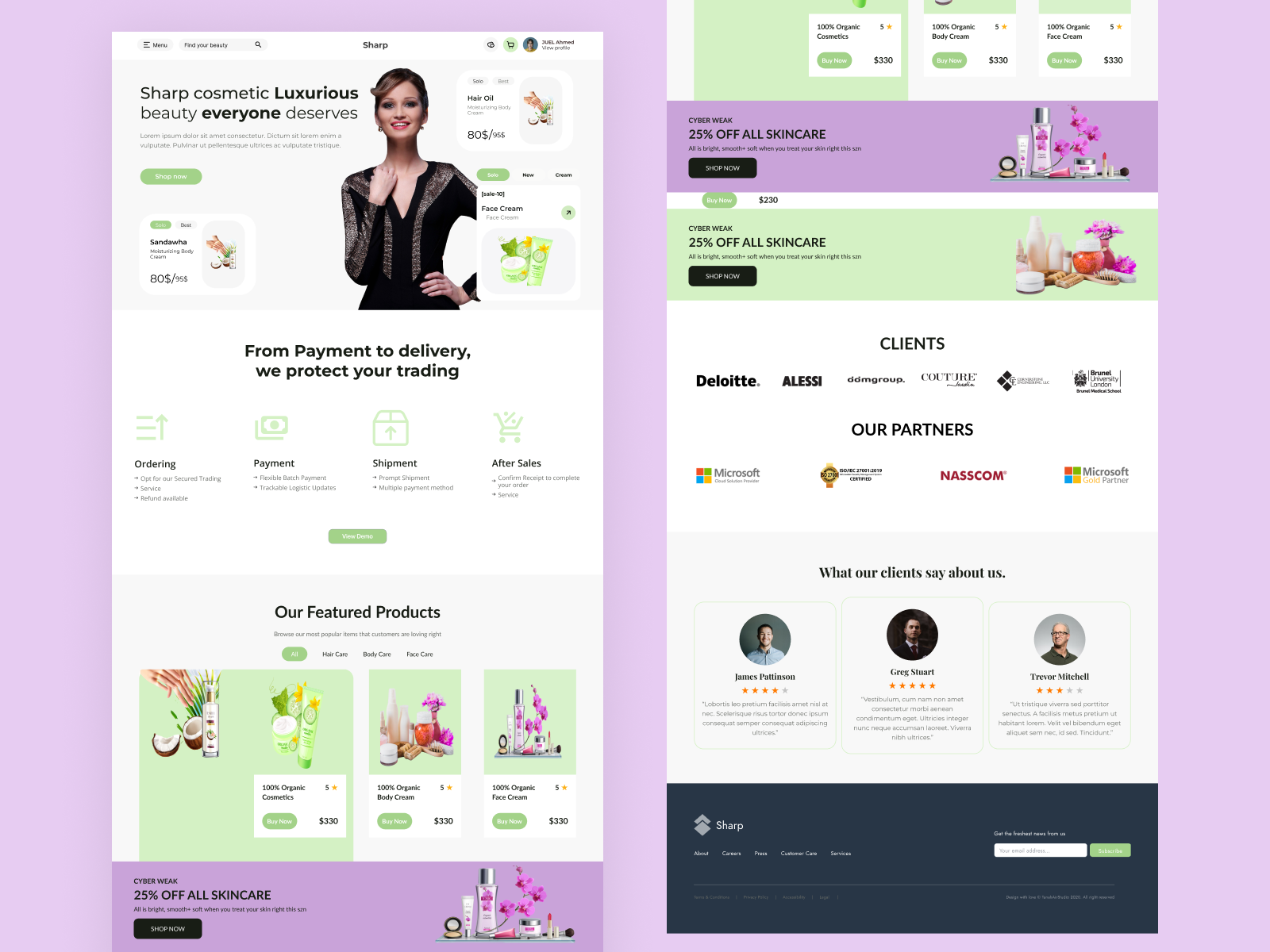 E-Commerce Landing Page(B2C Business) by UIAhasan Habib on Dribbble