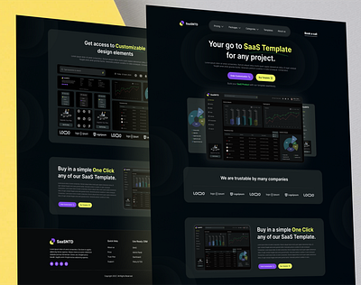 𝗦𝗮𝗮𝗦 𝗧𝗲𝗺𝗽𝗹𝗮𝘁𝗲 𝗪𝗲𝗯𝘀𝗶𝘁𝗲 𝗟𝗮𝗻𝗱𝗶𝗻𝗴 𝗣𝗮𝗴𝗲 admin panel crm dark mode website dashboard design dashboard ui landing page landing ui modern design nafisa t disha nafisa tarannum disha saas saas dashboard tamplate design ui uiux design ux web design website design website ui website uiux