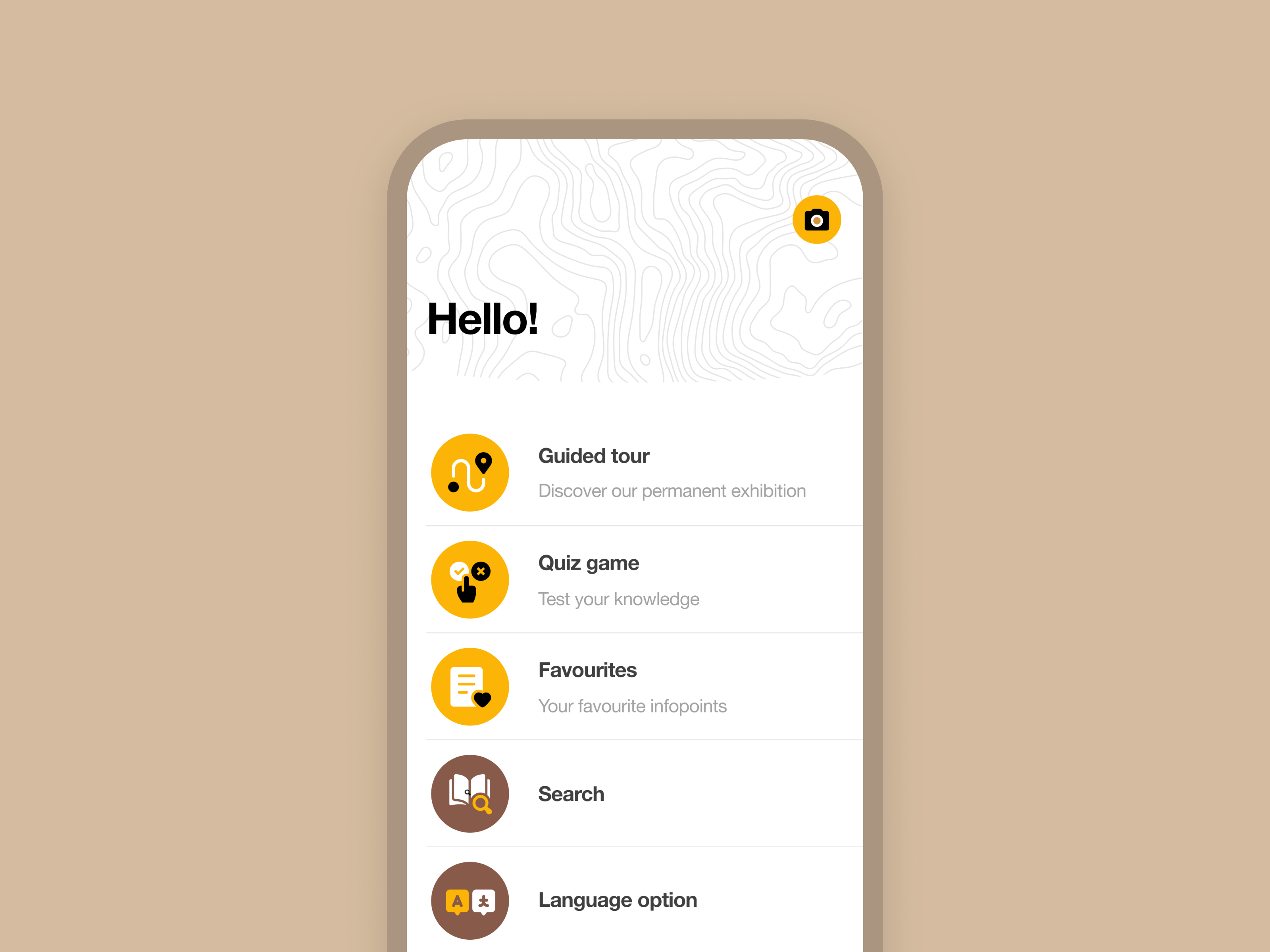 Szeleta app application mobile app primeval park ui design