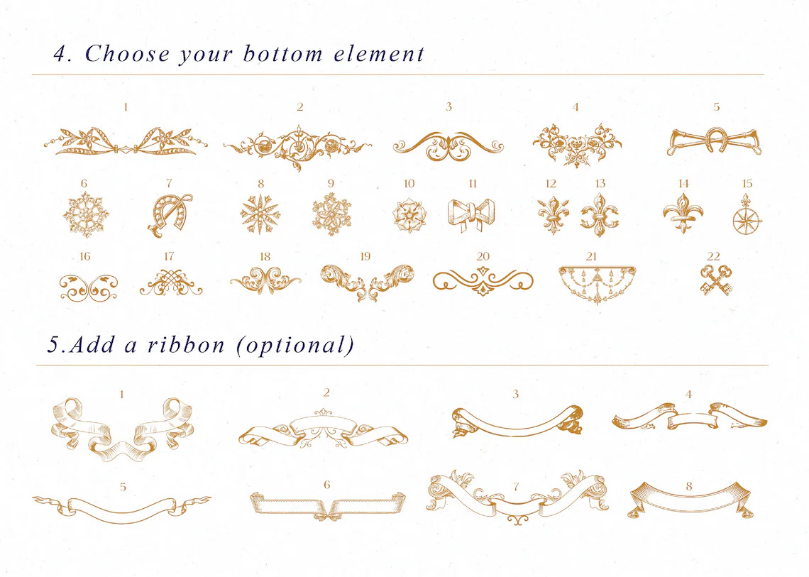 Example of Vintage Wedding Crest Creator