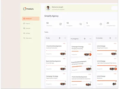 Project management dashboard design dashboards design product management ui ui design web app web design