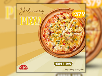 Pizza Social Media Post 01 graphic design pizza pizza poster design pizza social media post social media post design social media post designer social media poster designer tisigners