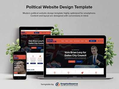 Political Campaign Website Design WordPress Template campaign website template candidate website template political website design political website template