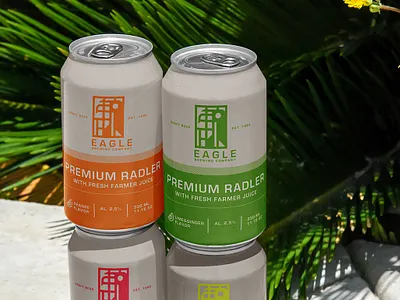 Radler Packaging beer beer can brand identity branding design graphic design package print soda can