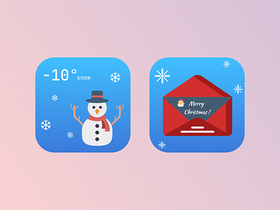 Set of Icons - Weather and Mail graphic design icon