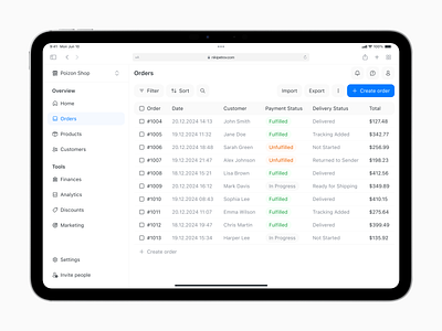 Sales SaaS in Telegram Mini Apps app crm cross platform data design ios ipad product design saas table telegram ui ux