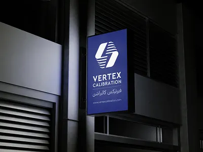 Vertex Calibration | Logo branding graphic design logo