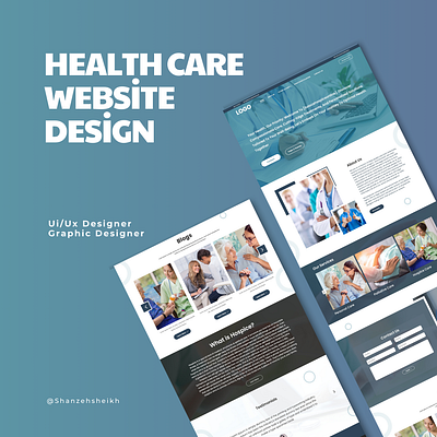 Health Care Website Design branding design graphic design illustration illustrator logo ui ux vector web