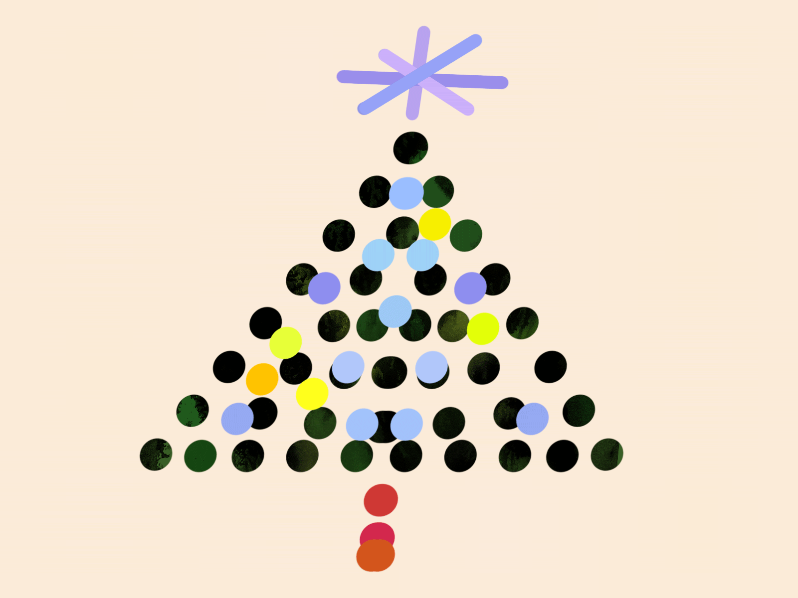 Happy Holidays animation celebration christmas festive holidays illustration lights new year season tree winter xmas