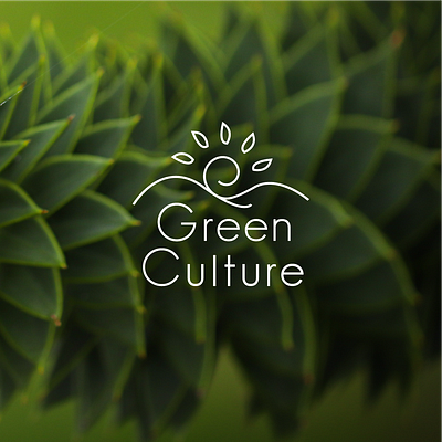 Green Culture graphic design logo