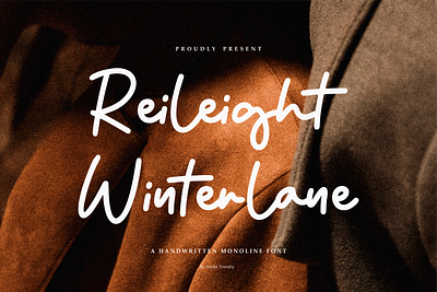 Reileight Winterlane - Monoline Font best seller font branding font cosmetics font crafting font elegant font logotype monoline font product font romantic font script font signature font