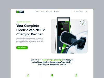 EV Charging Stations Website charging design electric ui design uiux design website