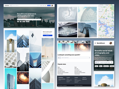 Responsive masonry website design architecture desktop footer graphic design header map masonry design minimal design mobile photography website prototype responsive design search bar tablet ui uiux design ux web app web design website