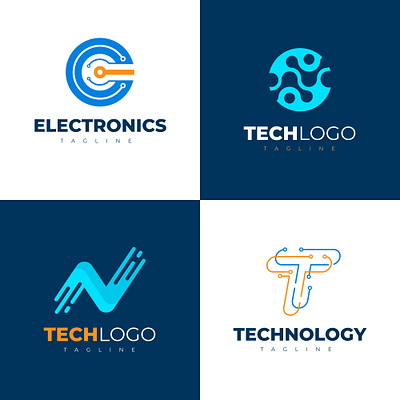 Tech logo design logo design