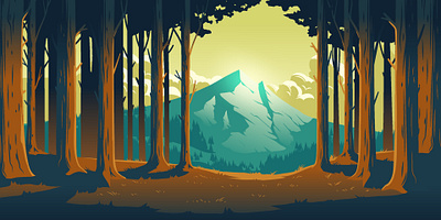 Nature Landscape Vector Illustration vector illustration