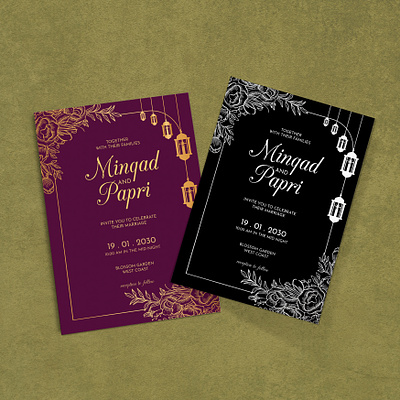 Wedding invitation card design