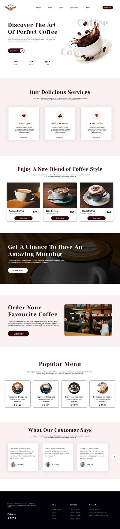 Ui For Coffee Brand app branding design graphic design logo ui