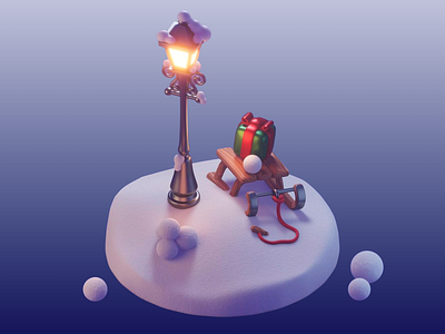 3D Frosty Glow 3 low poly design 3d 3d art 3d art work 3d composition 3d design 3d element 3d festive visual 3d holiday nostalgia 3d holiday vibes 3d snow 3d winter 3d winter game creative 3d architecture creative winter visual frosty glow game scene micro living snowy aesthetics winter 3d scene