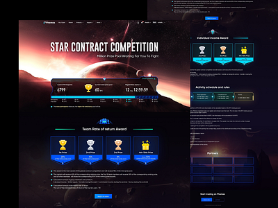 Star Contract Competition design illustration ui website