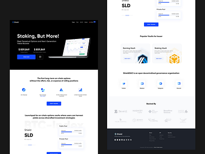 Shield Website design illustration ui website