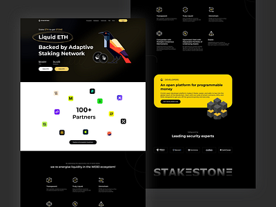 StakeStone Website design illustration ui website