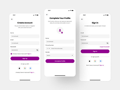 🎨 Modern & Intuitive UI Design – Seamless User Flow app design design minimul ui